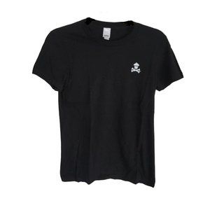 Johnny Cupcakes T Shirt Large Black Bedazzled Soft Cotton USA Classic Retro